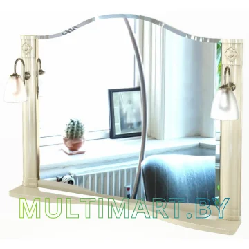 Зеркало Аква Родос Арт Деко 100 Айвори АР0000185 картинка 2